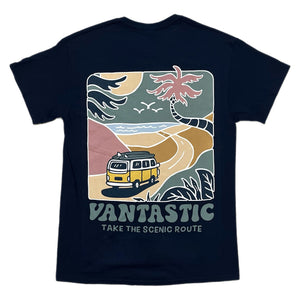 Take the scenic route T-shirt - navy