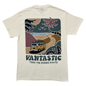 Take the scenic route T-shirt - vanilla