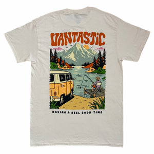 Having a reel good time t-shirt - vanilla
