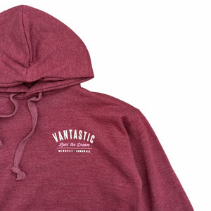 Living the dream Hoody - Heather wine