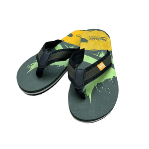 Men's flip-flops Olive/Mustard/Green
