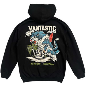 Wave panther Hoody - black
