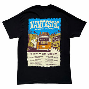 2026 UK festival Tour t-shirt - black