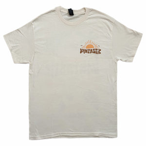 Turtle palms t-shirt - natural