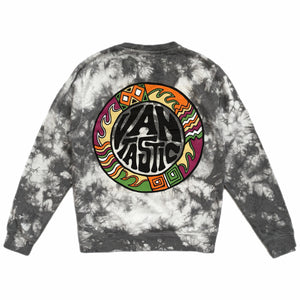 Throwback tie-dye scrunch sweatshirt - charcoal
