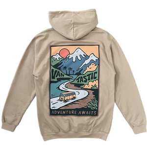 Adventure awaits Hoody - Sand