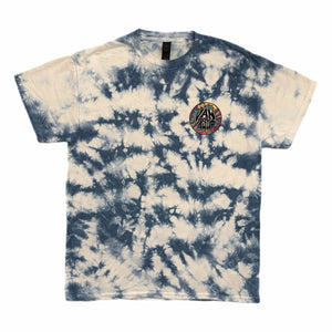 Throwback Tie-dye scrunch t-shirt - blue