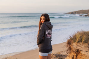 Living the dream Zip-Up Hoody - Charcoal