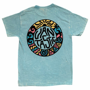 Circle of dreams T-shirt - Washed blue