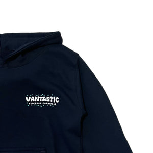 Kids shark attack hoody - navy