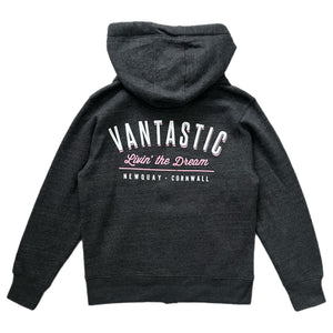 Living the dream Zip-Up Hoody - Charcoal