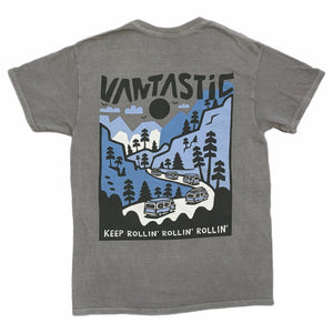 Keep rollin t-shirt - Washed grey