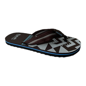 Men's flip-flops Chocolate/Blue/Grey