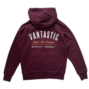 Living the dream Zip-Up Hoody - Maroon
