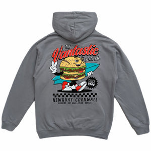 The beach bar hoody - platinum grey