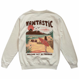 Another day in paradise sweatshirt - vanilla
