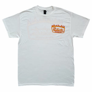 Deluxe flames t-shirt - white