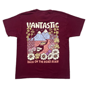 Kids Back on the Road again T-shirt - Maroon