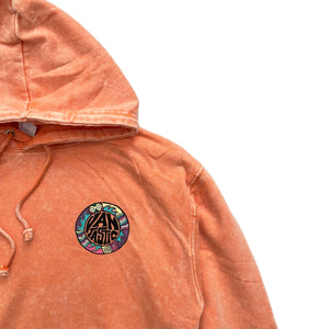 Throwback Acid wash Hoody - Orange