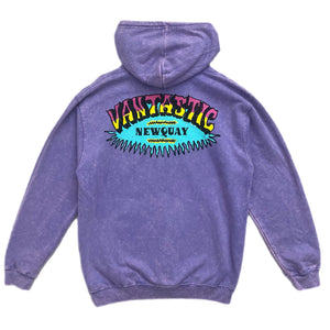 Surf Acid wash Hoody - purple
