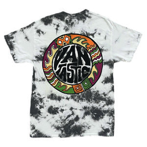 Throwback Tie-dye scrunch t-shirt - charcoal