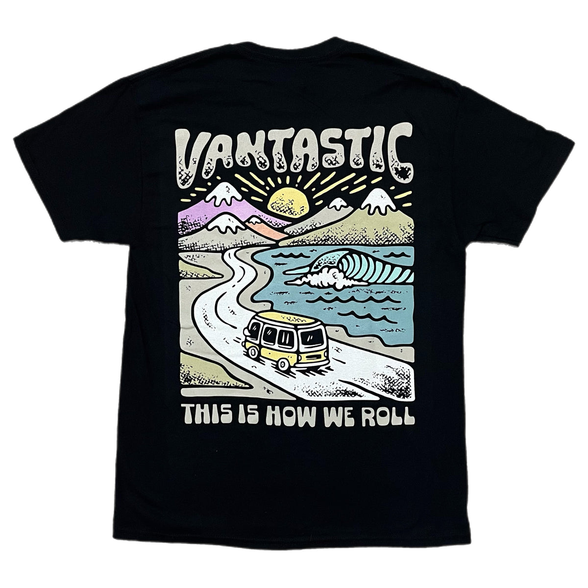 This is how we roll t-shirt - black