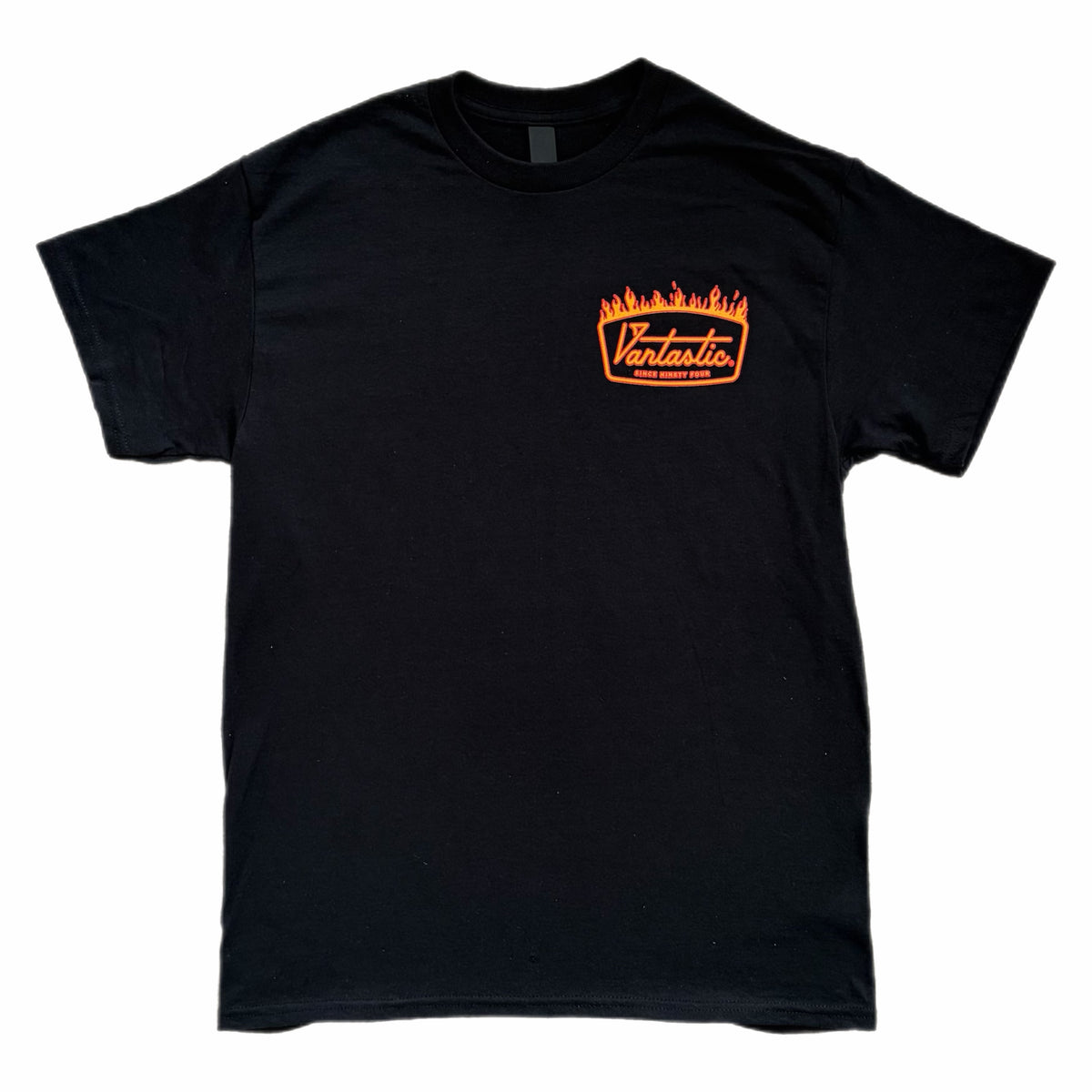 Deluxe flames t-shirt - black