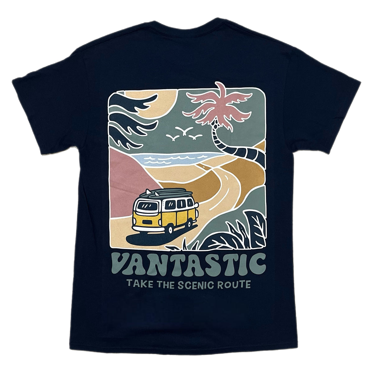 Take the scenic route T-shirt - navy
