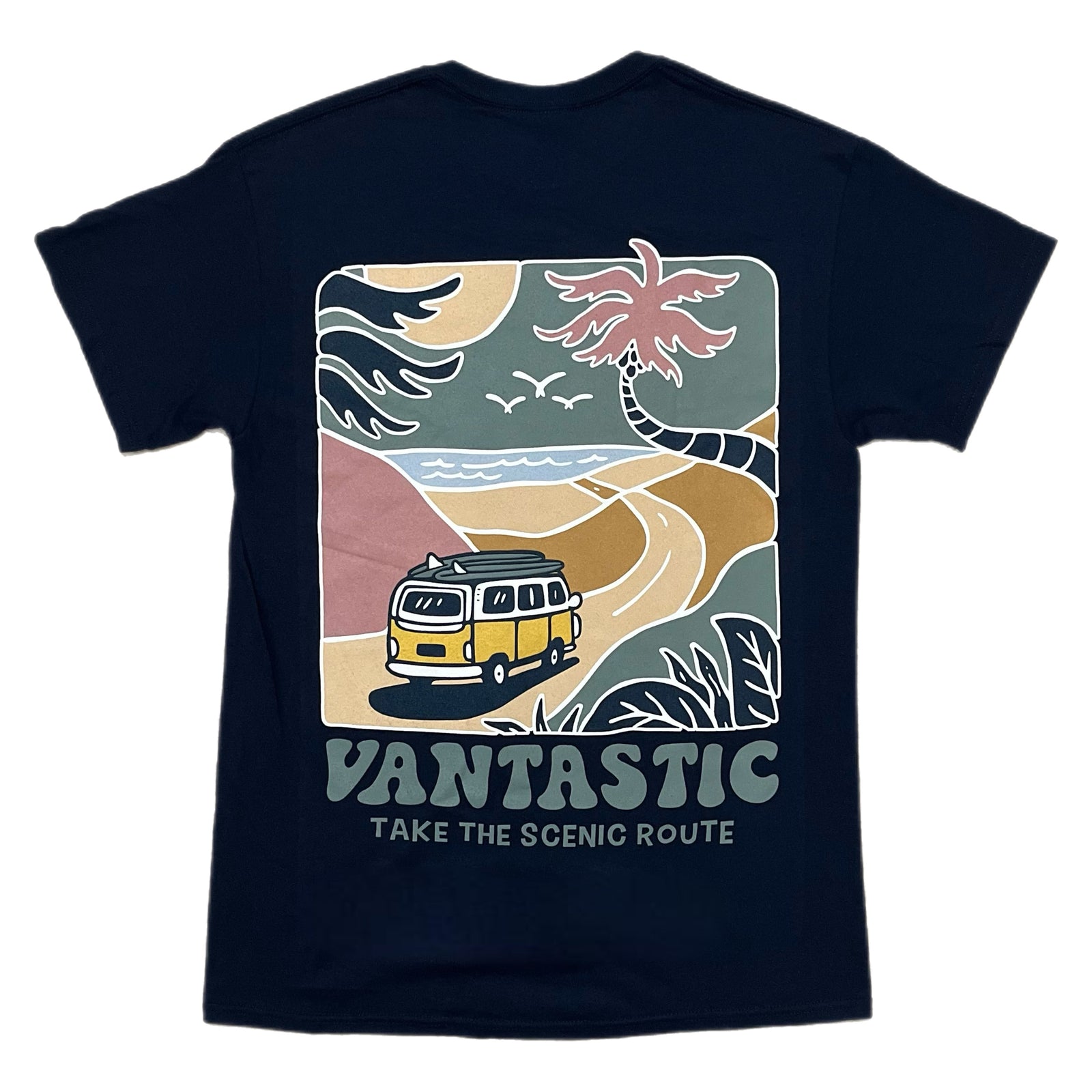 Take the scenic route T-shirt - navy