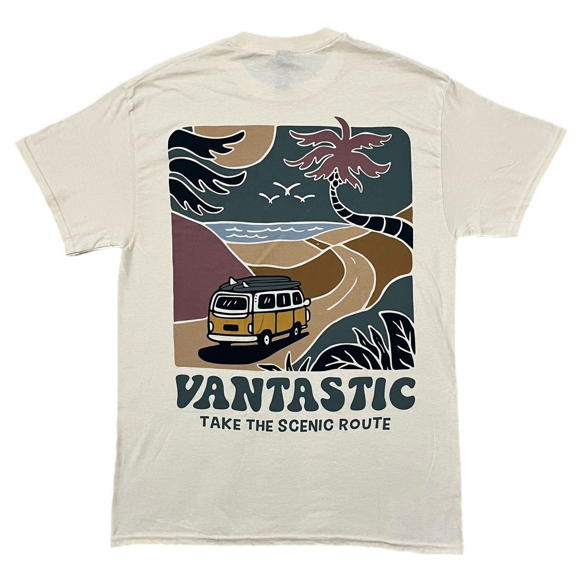 Take the scenic route T-shirt - vanilla