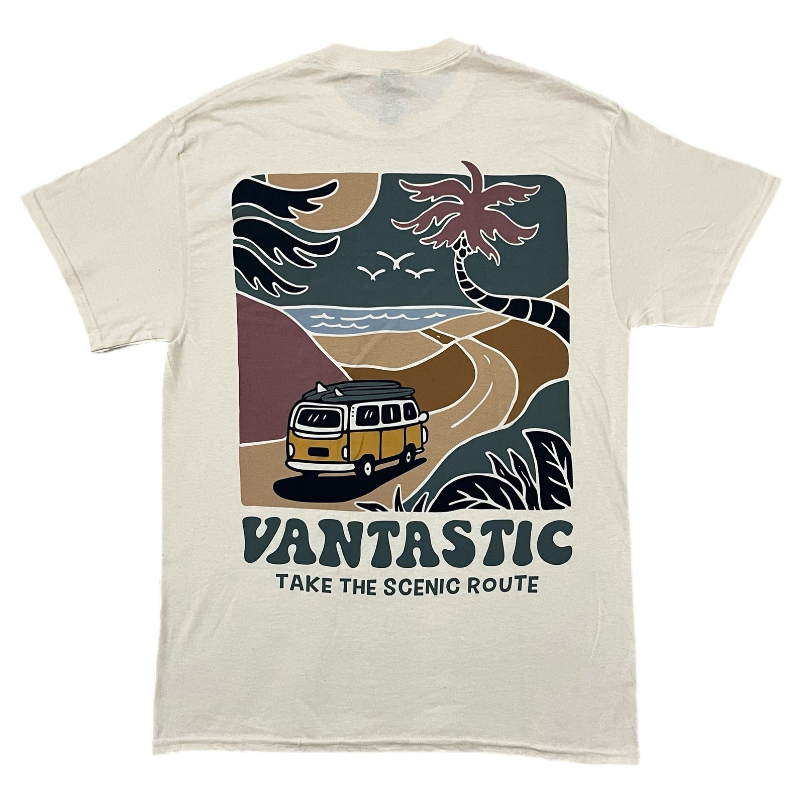 Take the scenic route T-shirt - vanilla