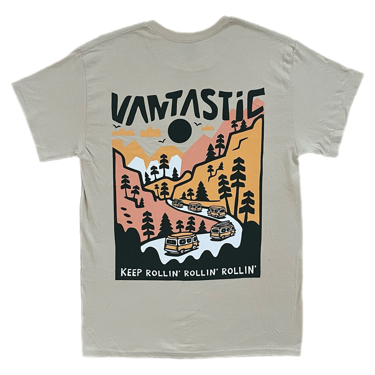 Keep rollin t-shirt - Sand