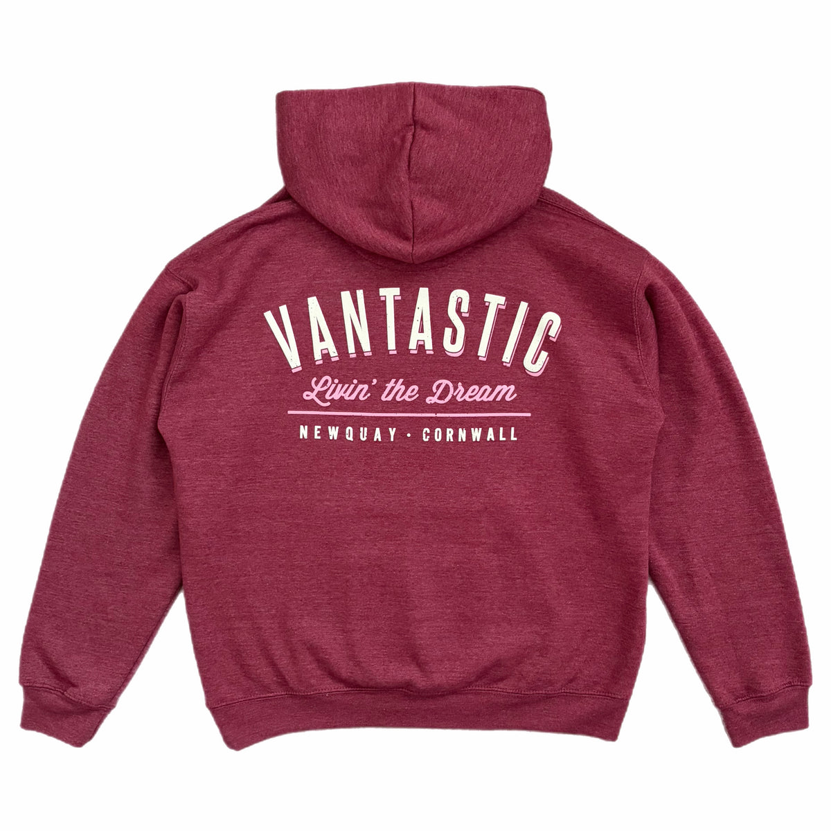 Living the dream Hoody - Heather wine