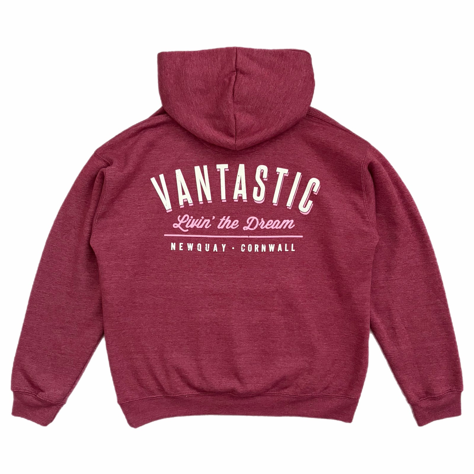 Living the dream Hoody - Heather wine