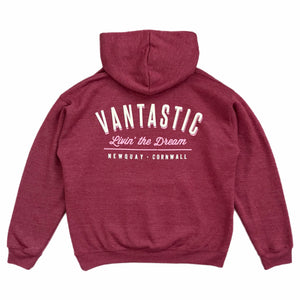 Living the dream Hoody - Heather wine