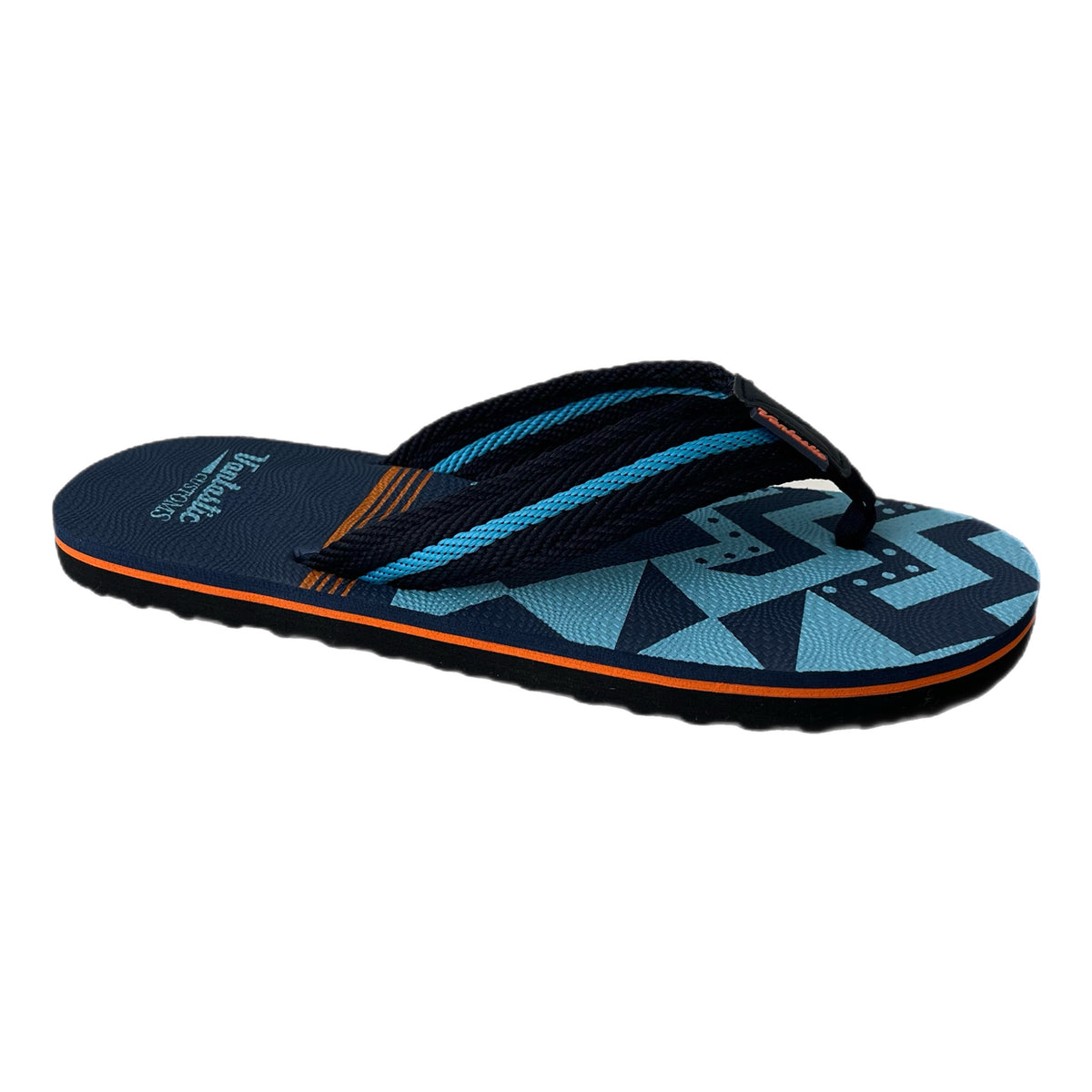 Men's flip-flops Navy/Sky Blue/Orange