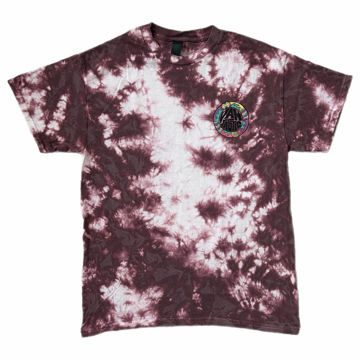 Throwback Tie-dye scrunch t-shirt - dark purple