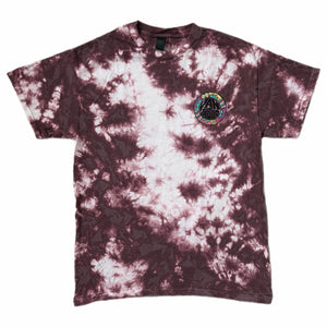 Throwback Tie-dye scrunch t-shirt - dark purple