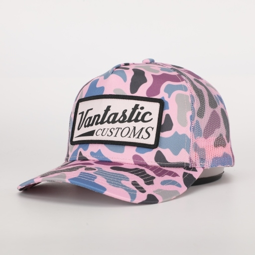 Customs trucker cap - pink camo