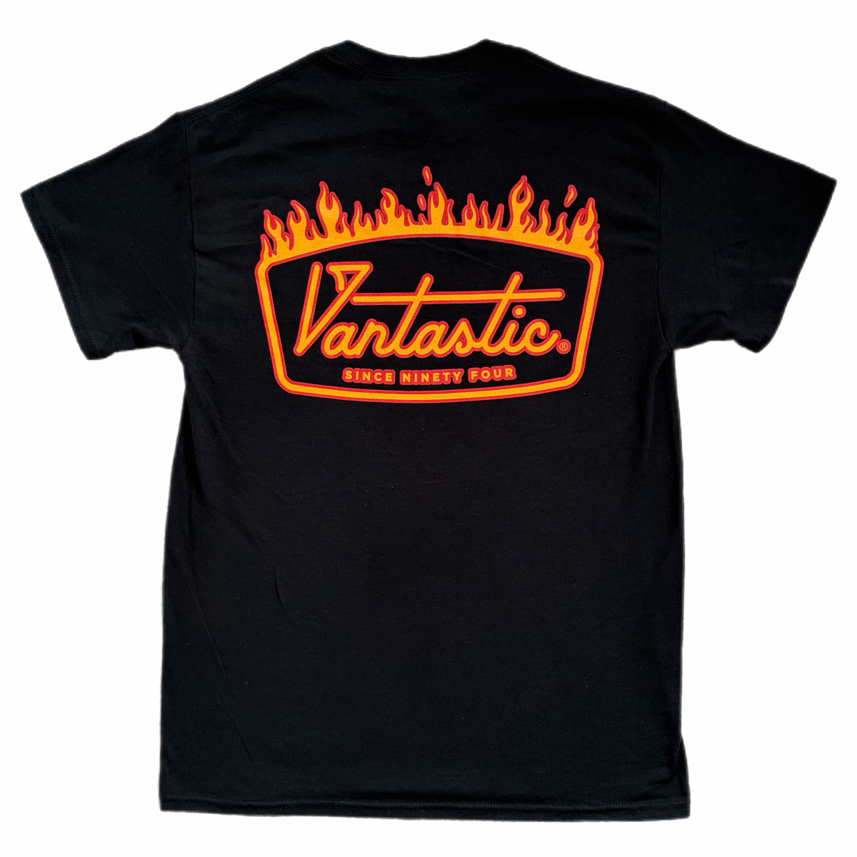 Deluxe flames t-shirt - black