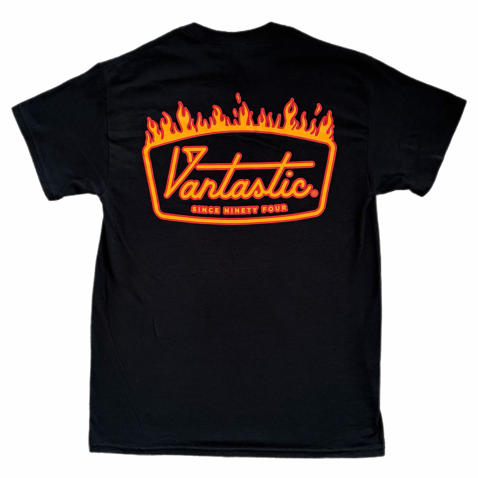 Deluxe flames t-shirt - black