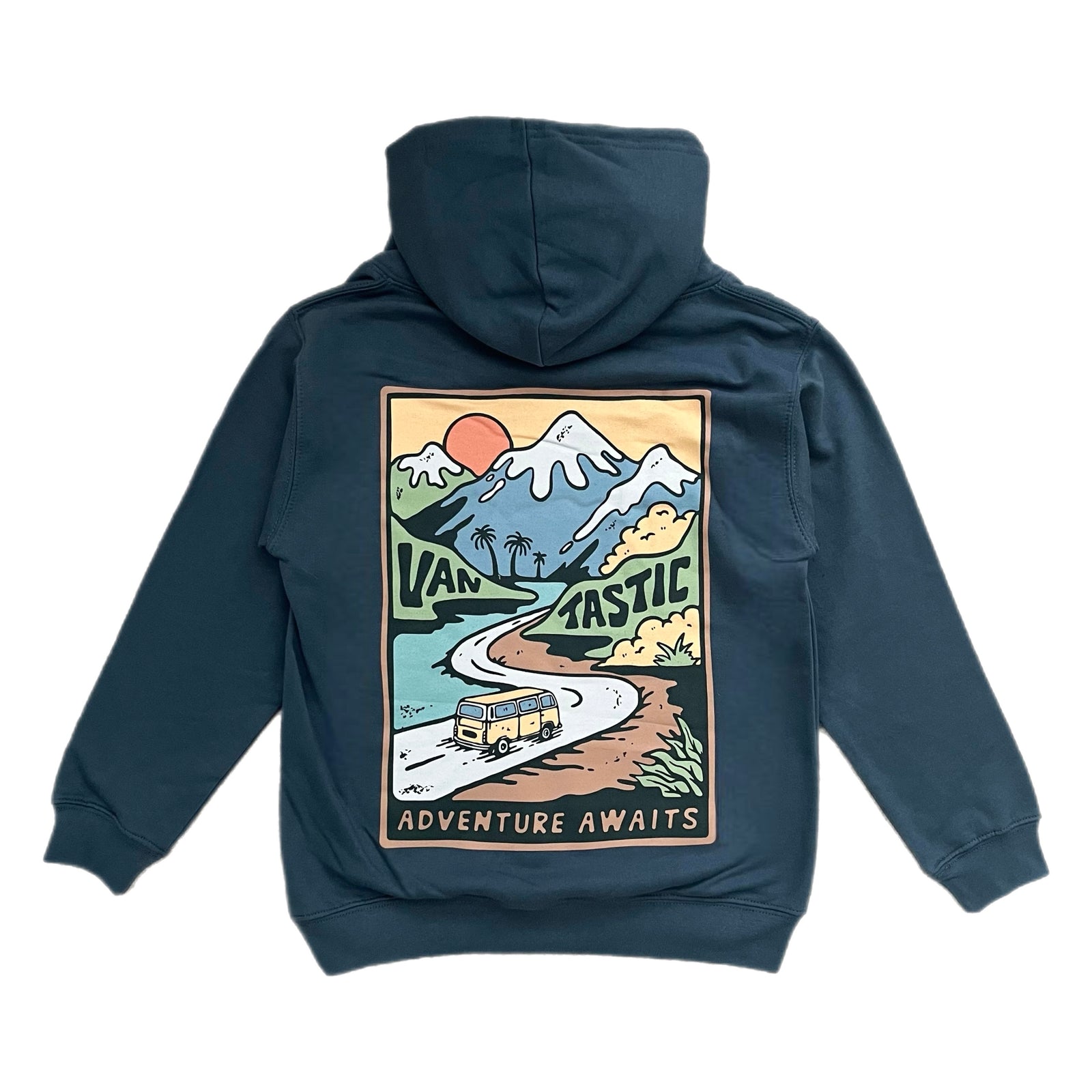 Kids Adventure Awaits Hoody - Indigo