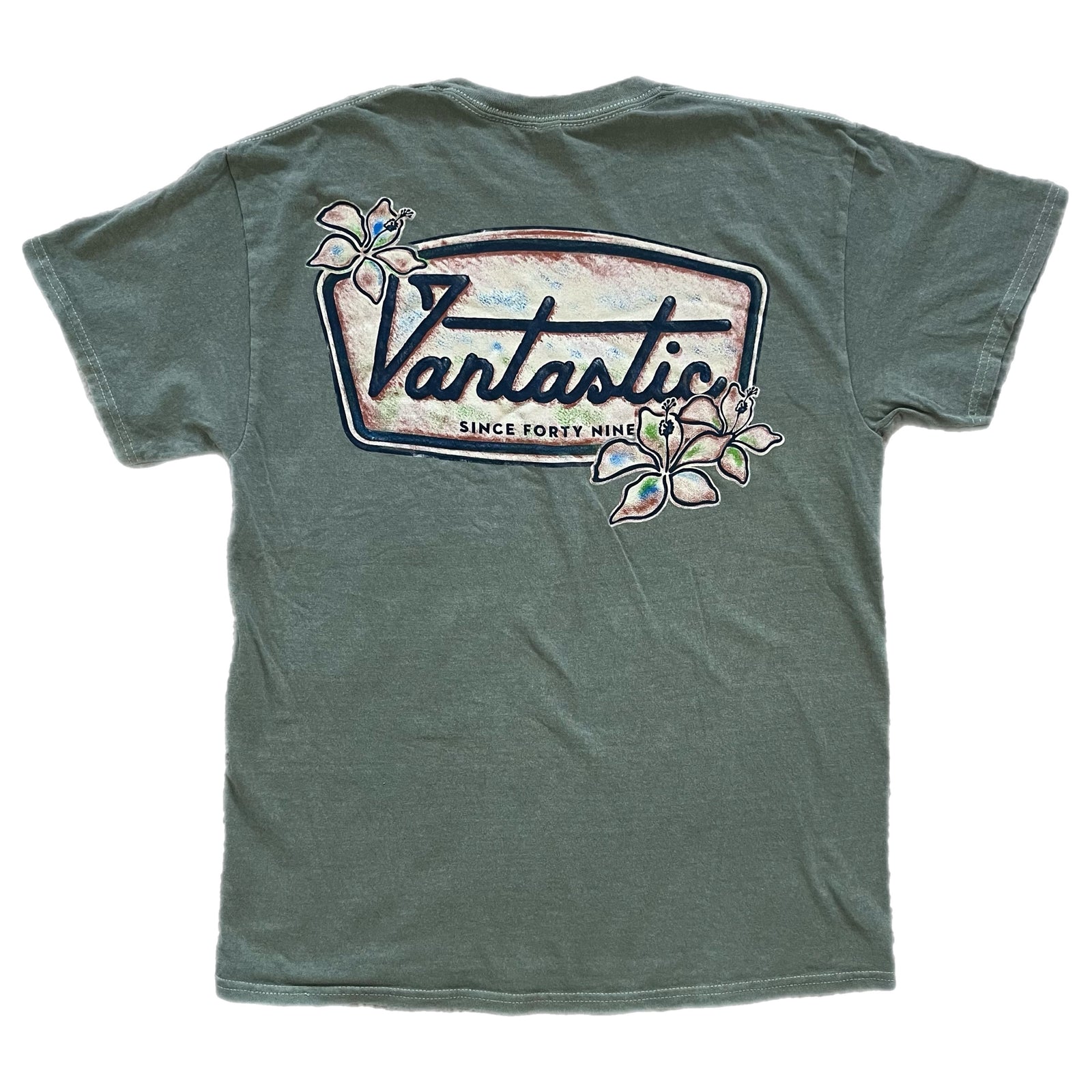 Vintage "Surf Deluxe" t-shirt - Washed Sage