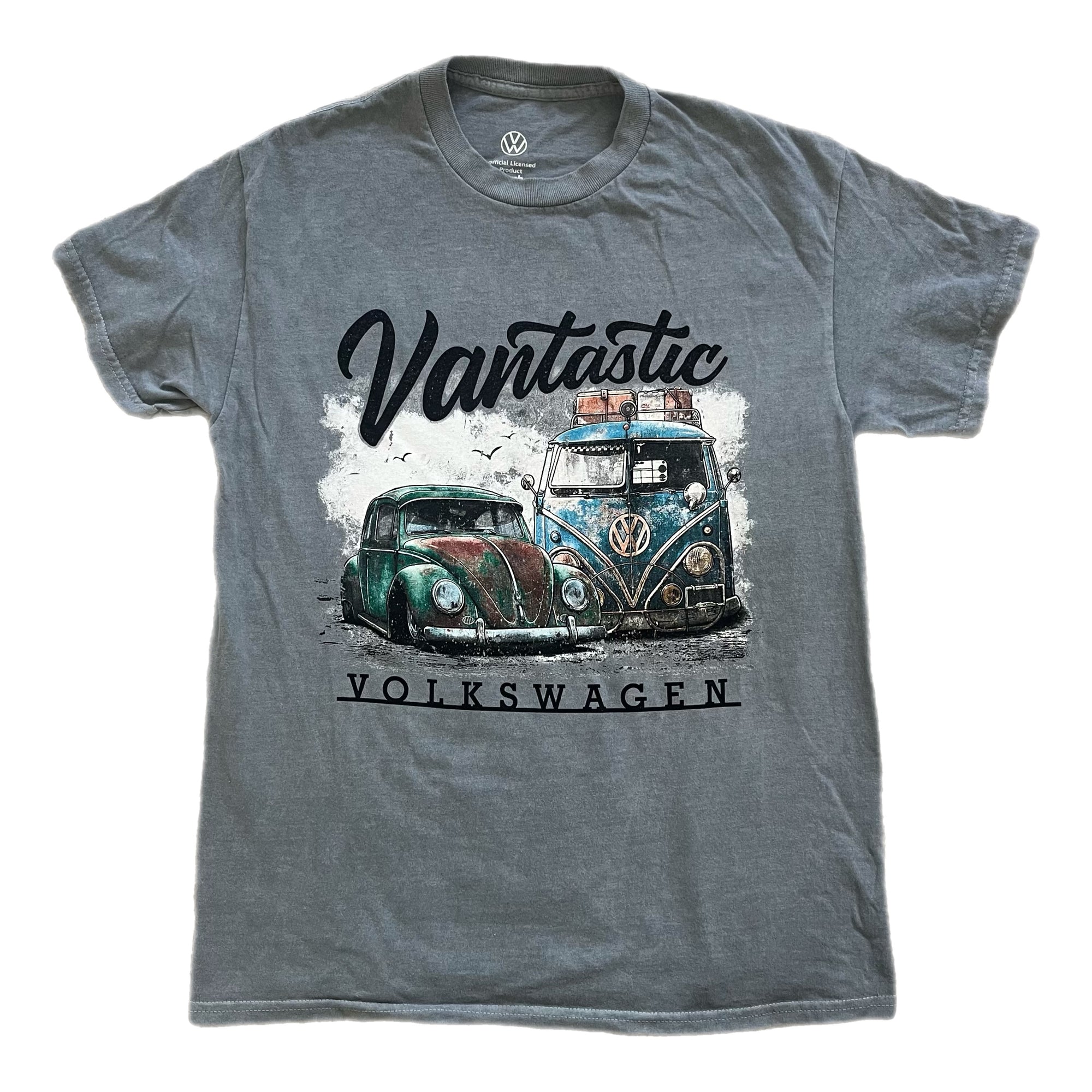VW "Pentire" T-Shirt - Dusty Blue Surf Wash
