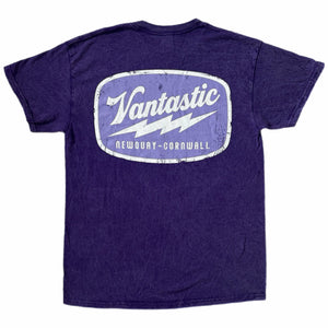 Vintage bolt T-shirt - washed purple