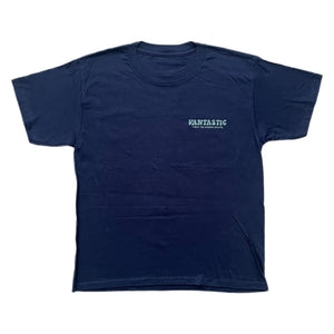 Kids take the scenic route T-shirt - navy