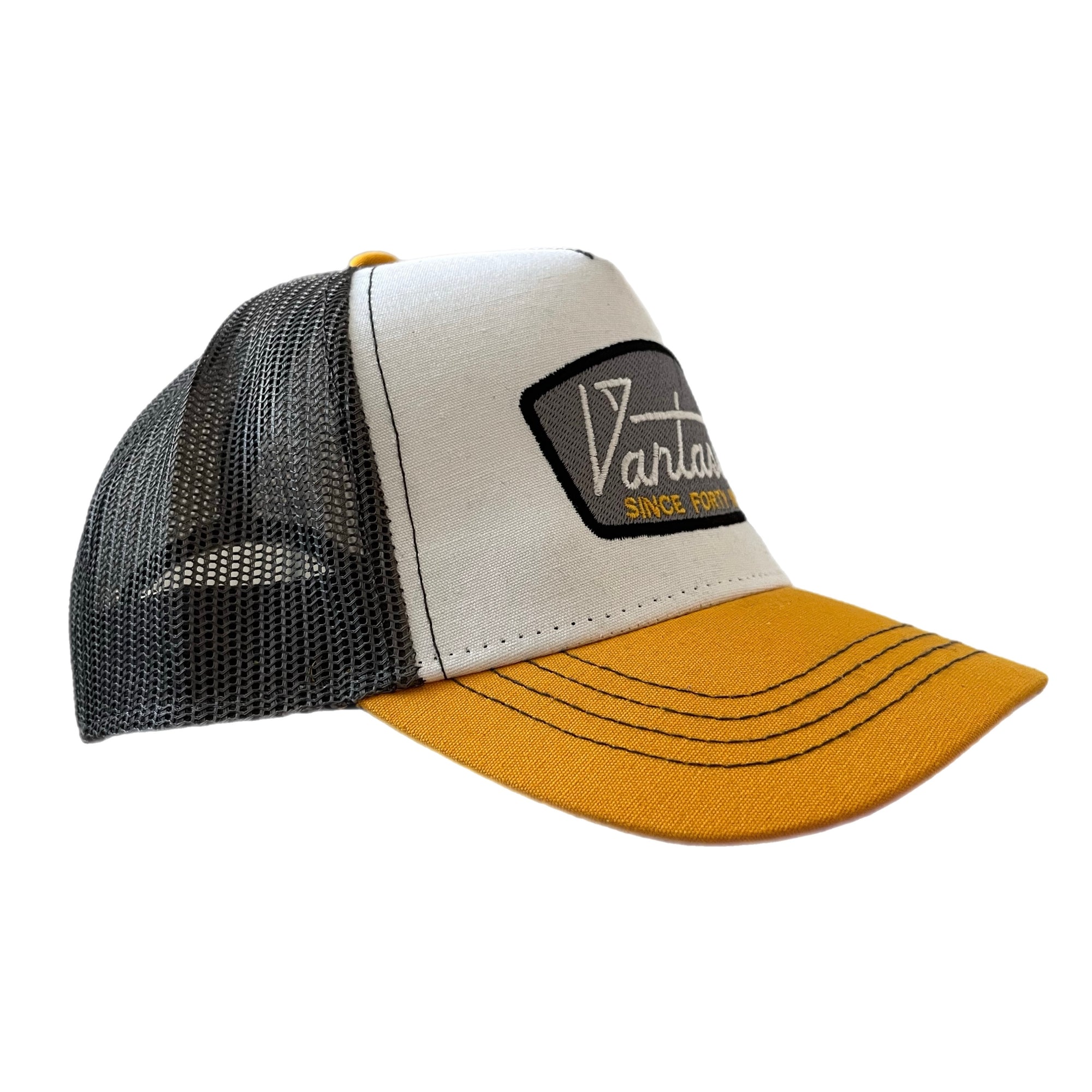 Deluxe trucker cap - yellow/white/charcoal