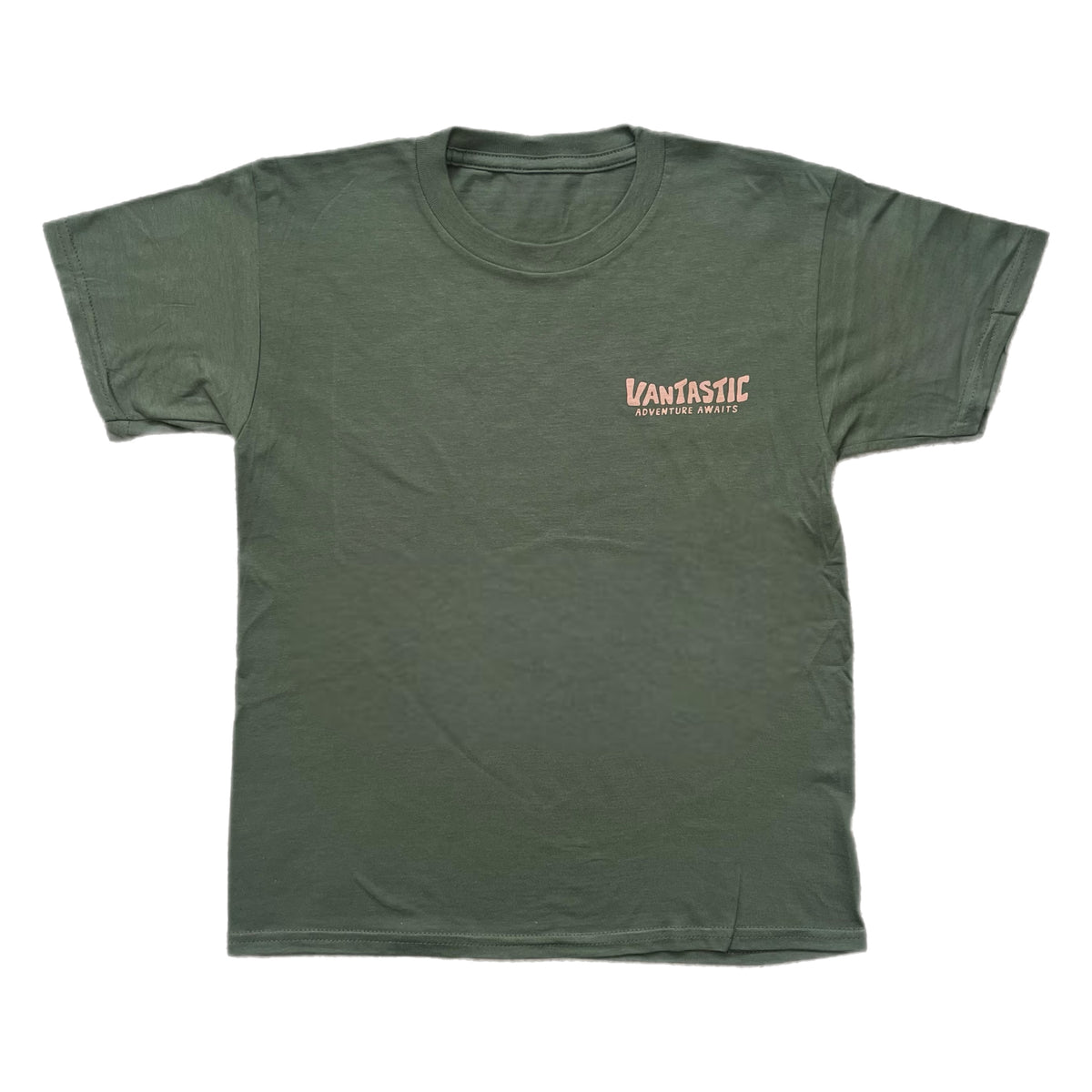 Kids adventure awaits T-shirt - military green