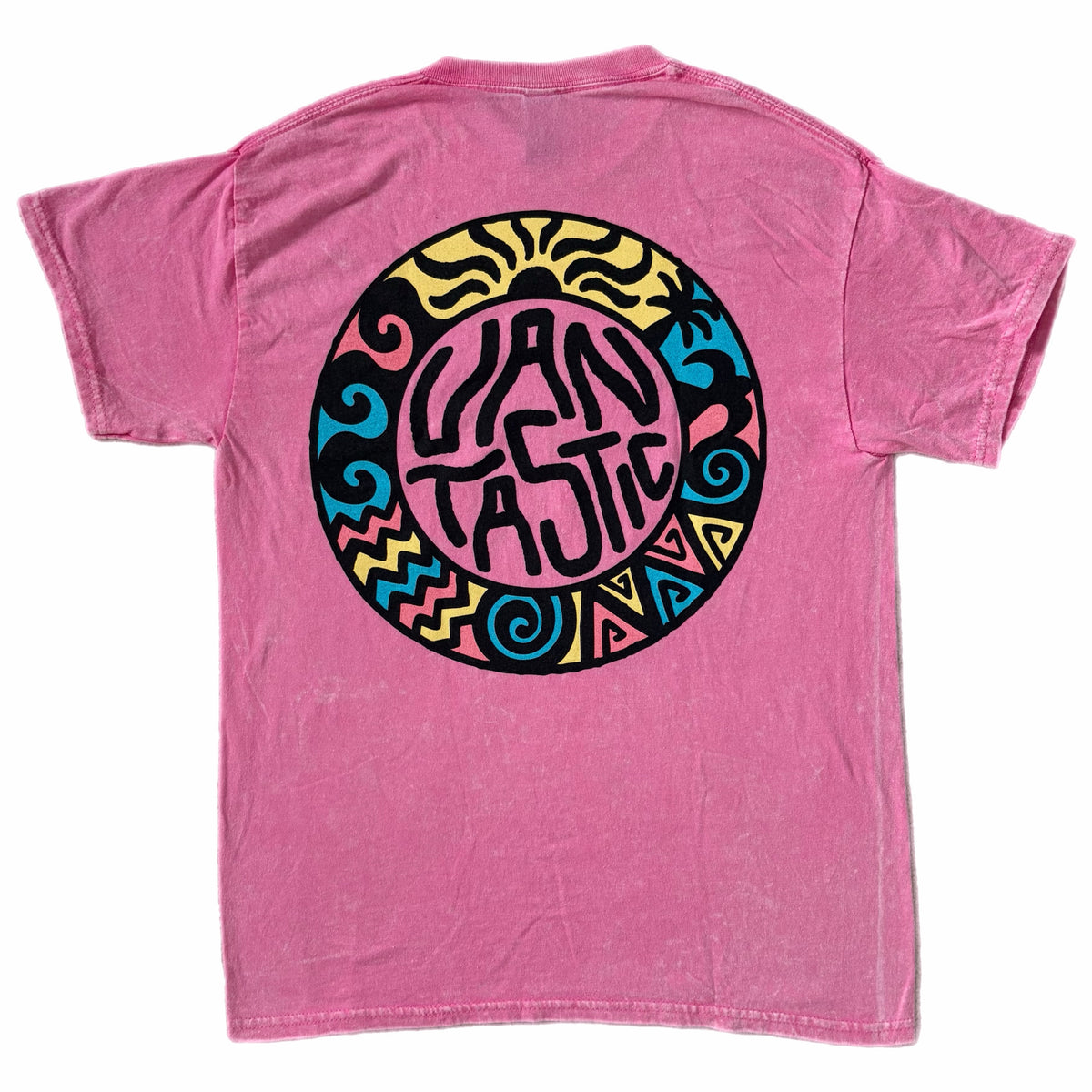 Circle of dreams T-shirt - Washed pink