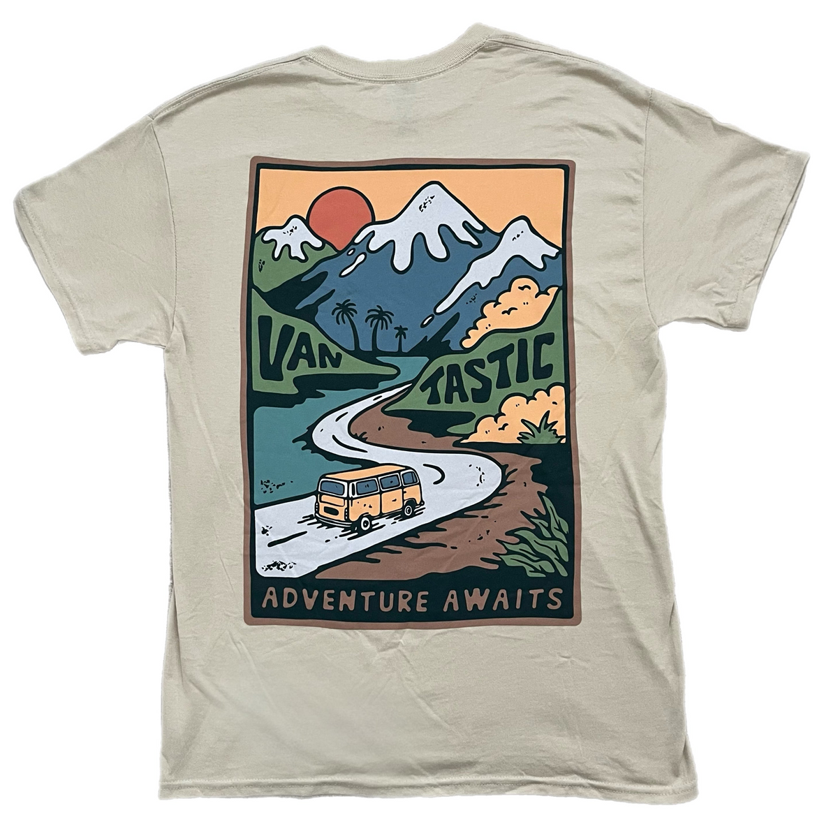 Adventure Awaits T-Shirt - Sand